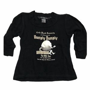 Crib Rocks - The Wall Tour Baby Waffle Thermal Top in Black NEW